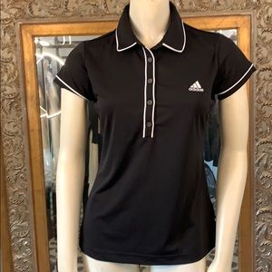 Adidas golf top size small black white